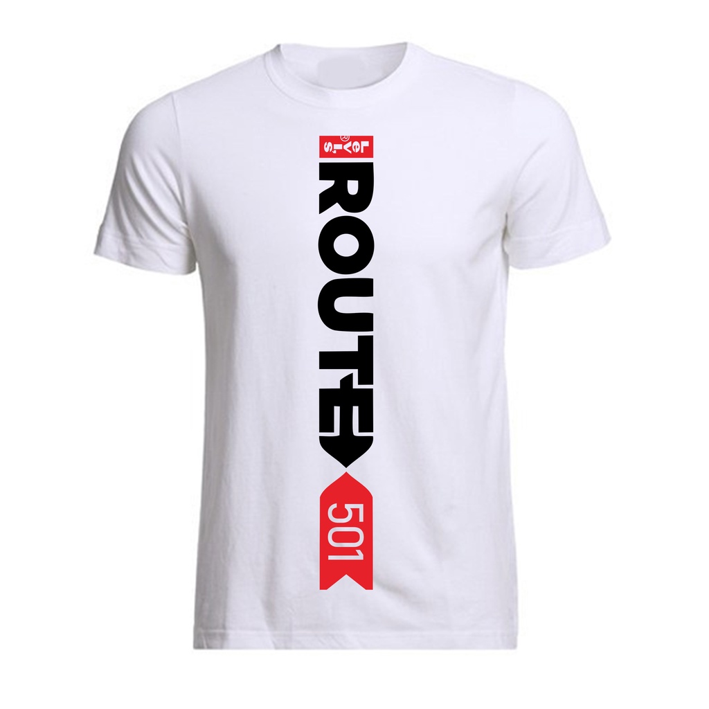 Kaos Levis | Kaos Pria | Route Putih | KLPROUTE - 01