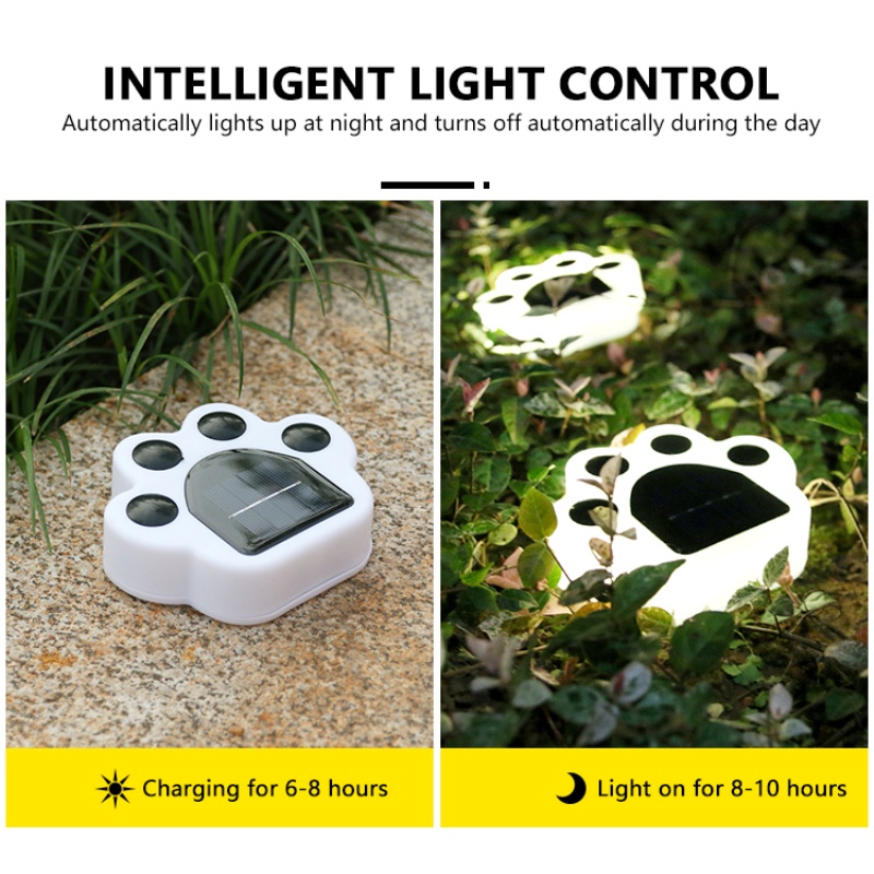 Solar Bear Paw Light Outdoor Waterproof Sun Sensor Lamp