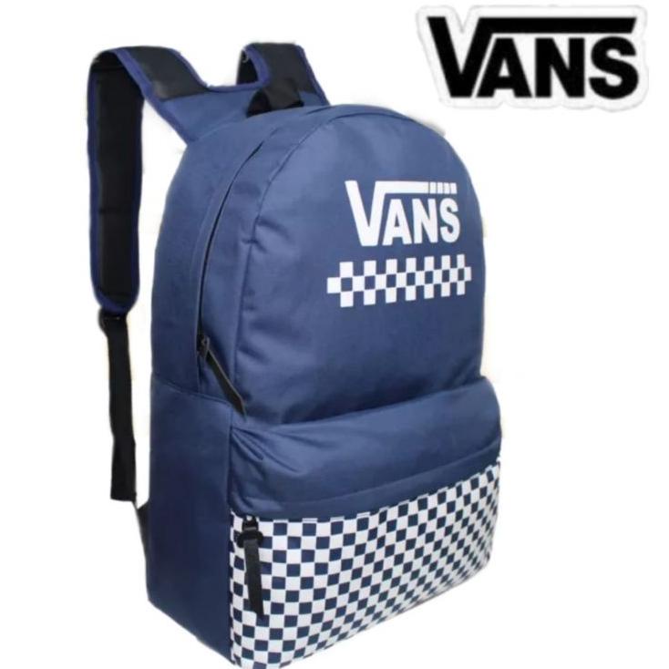 Obral Murah Tas ransel sekolah VANS backpack pria wanita multifungsi - tas punggung polos - ransel anak laki laki - tas kuliah