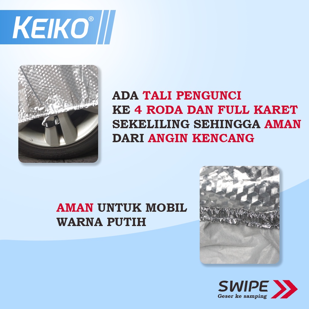 Cover Sarung Tutup 3 Layer Lapis Penutup Selimut Body Mobil HRV Avanza Xenia Rush Terios Brio Innova Reborn Zenix Pajero Sport Xpander Cross Raize Rocky Calya Sigra Confero Fortuner Yaris Agya Ayla Mobilio Honda WRV Cortez Biante Xtrail Keiko Deluxe