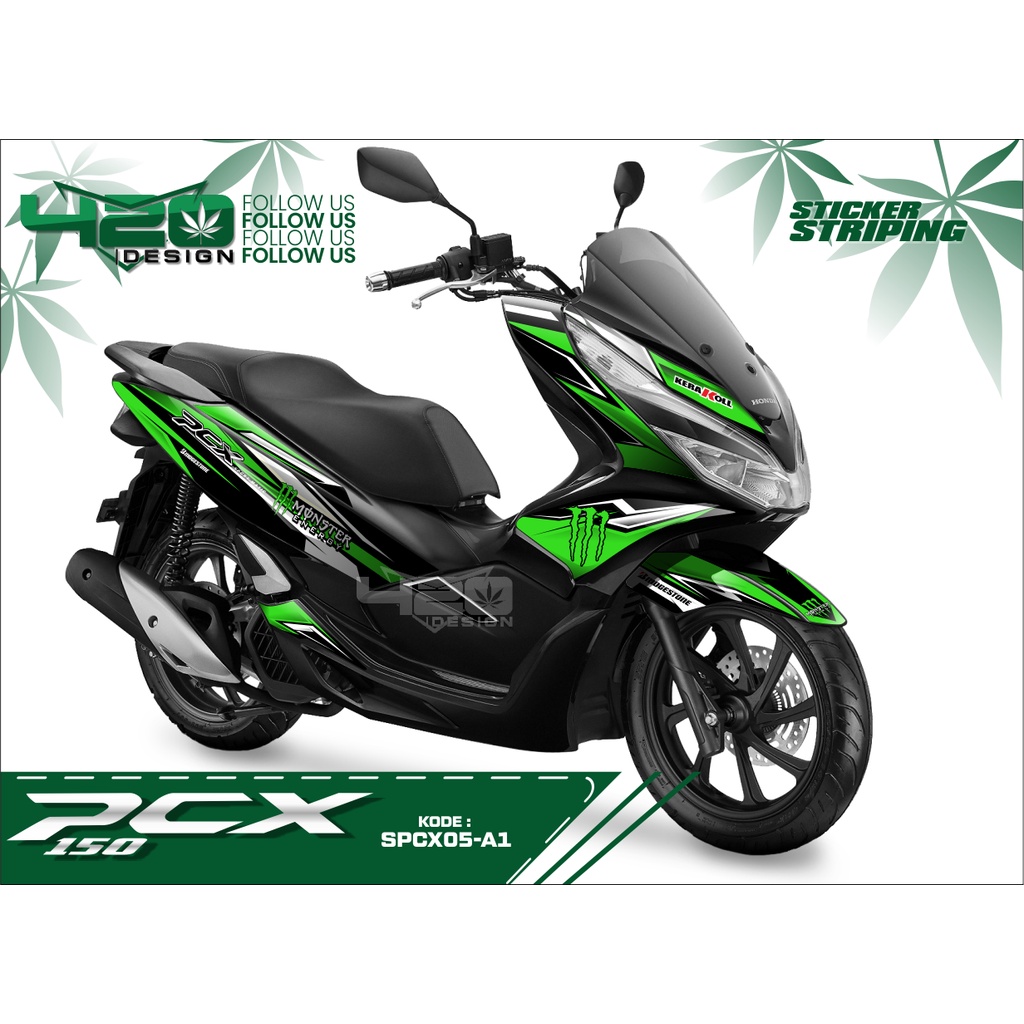 Variasi List Body PCX 150  Berbagai Motif Unik Bisa Custom/Striping Sticker Motor PCX 150