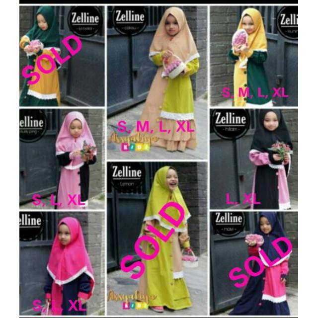 S  - M Set Dress Zeline ori Assyabiya