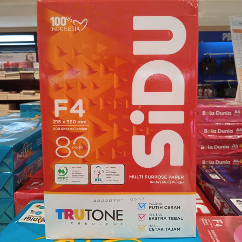 

Kertas HVS f4 SiDU 80gram