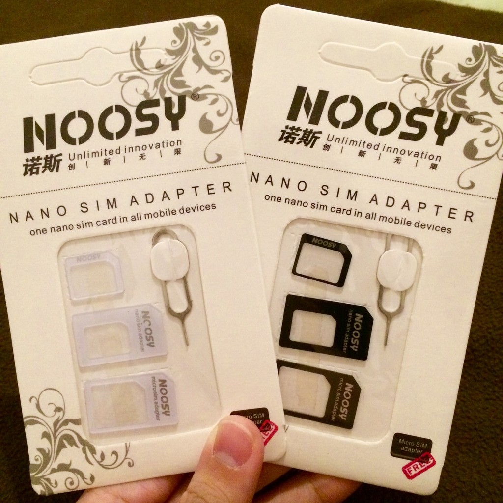 Noosy Sim Card Adaptor Nano Micro converter pin 3in1