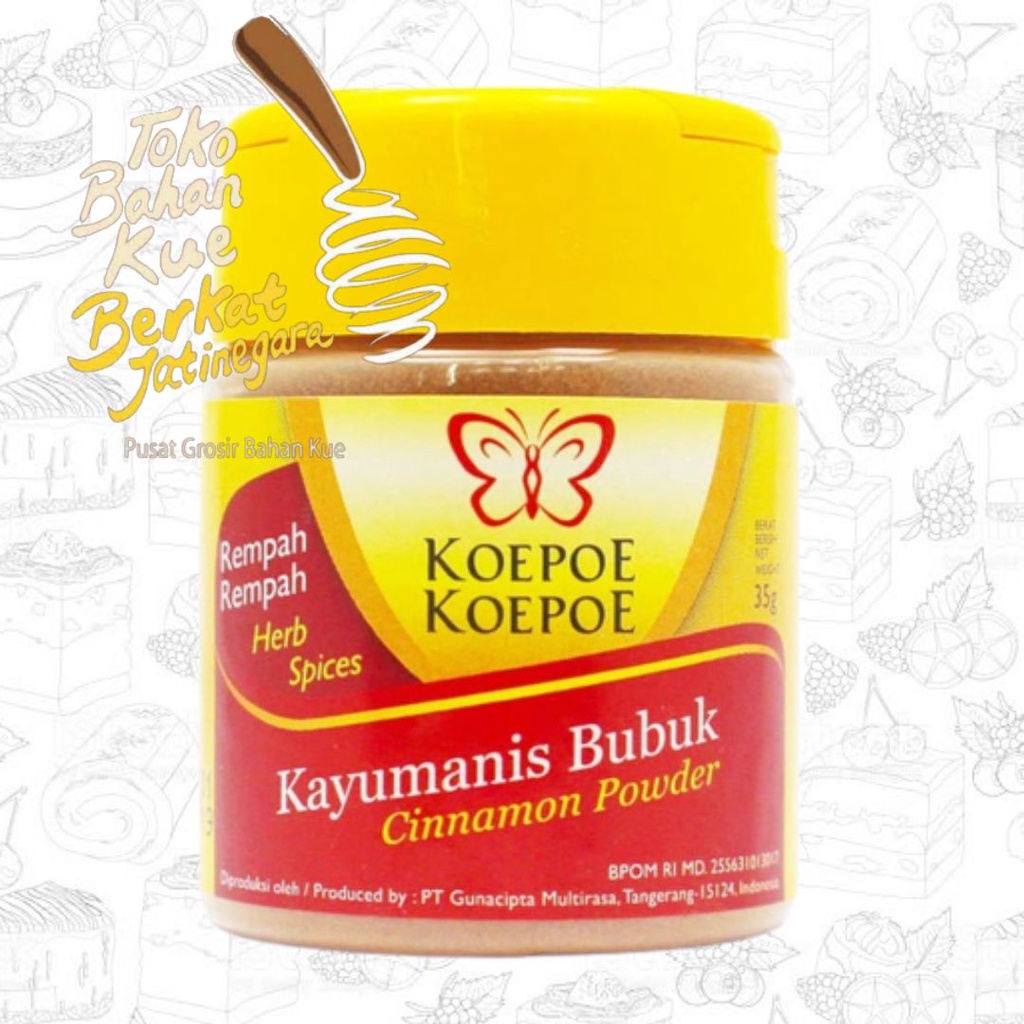 

BUBUK KAYU MANIS KOEPOE KOEPOE 35 GR / CINNAMON POWDER / LSN ( 12 PCS )