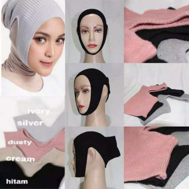 Ciput Rajut Anti Budeg / Inner Hijab / Daleman Kerudung