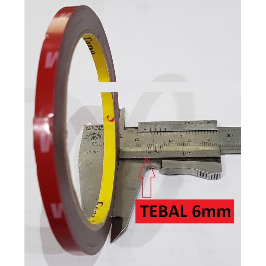 

Double Tape 3M 6mm Isolasi Lem Dobel Perekat Multi Fungi Serba Guna