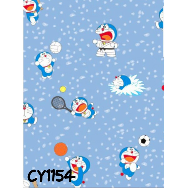 Wallpaper Dinding Bermotif Karakter Ukuran 45 Cm X 9meter Wallpaper 3d Quality Best Wallpaper dinding kamar tidur anak Motif Doraemon Hellokitty