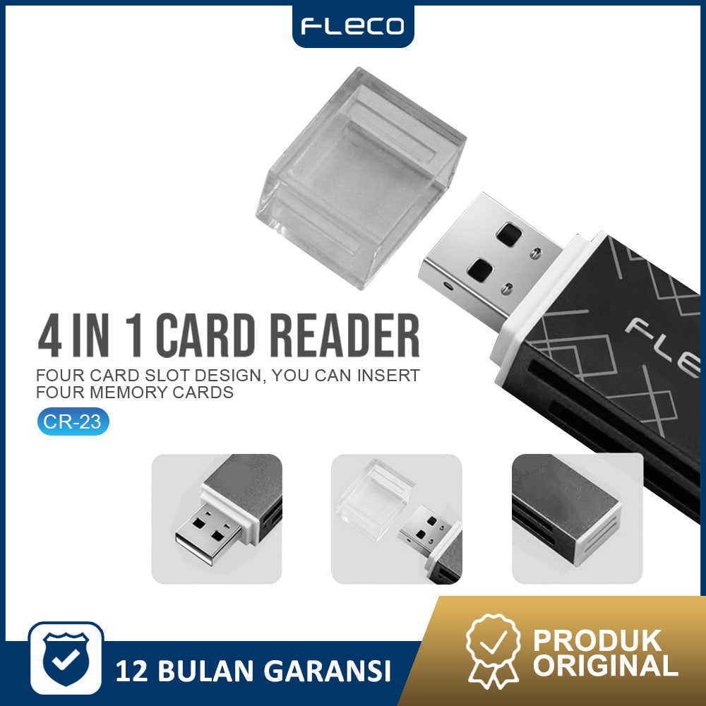 CARD READER 4 IN1 HIGH SPEED Data Transfer OTG CR-23 FLECO