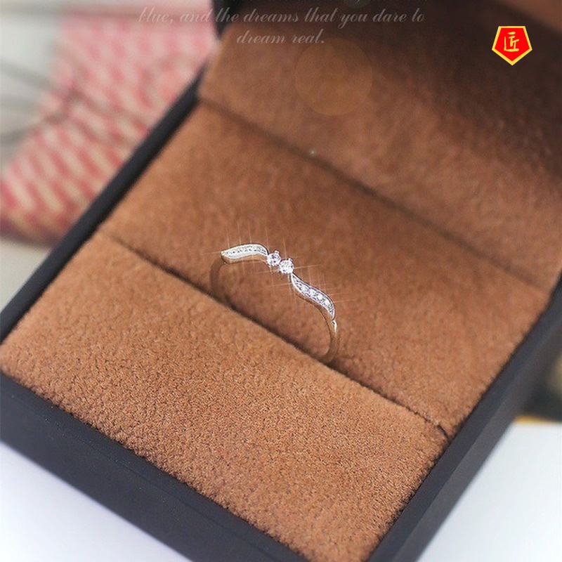 [Ready Stock]Creative Leaf Ring Women's Fashion 925 Silver