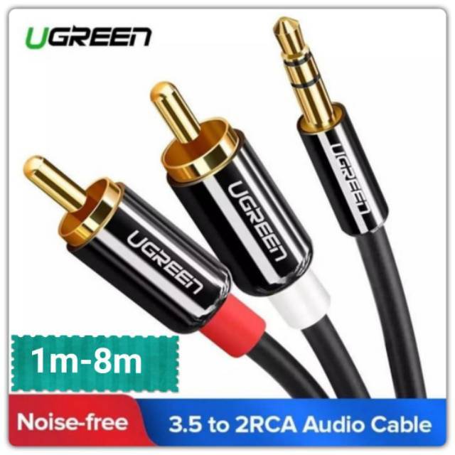 Ugreen Kabel Audio RCA HIFI Stereo Jack 3.5mm to 2 RCA - Kabel Audio RCA Splitter Y Hifi