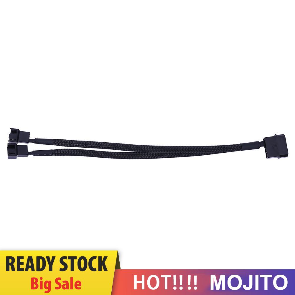 MOJITO 4pin IDE Molex to 2-Port 3Pin/4Pin Cooler Cooling Fan Splitter Power Cable