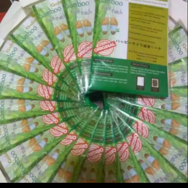 Bamboo Gold Foot Patch