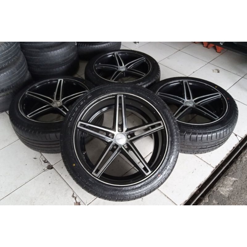 Velg Variasi Pelek mobil Bekas Vossen Ring 19 Baut 5x114 + Ban ACc 245 45 R19 Buat CRV HRV Mazda CX-