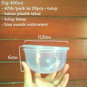 MOIAA Cup Pudding 400ml / Cup Puding / Cup Plastik / Cup Tahan Panas