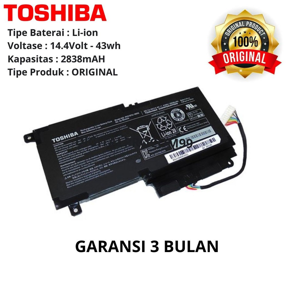 BATERAI TOSHIBA Satellite S40Dt-A ORGINAL
