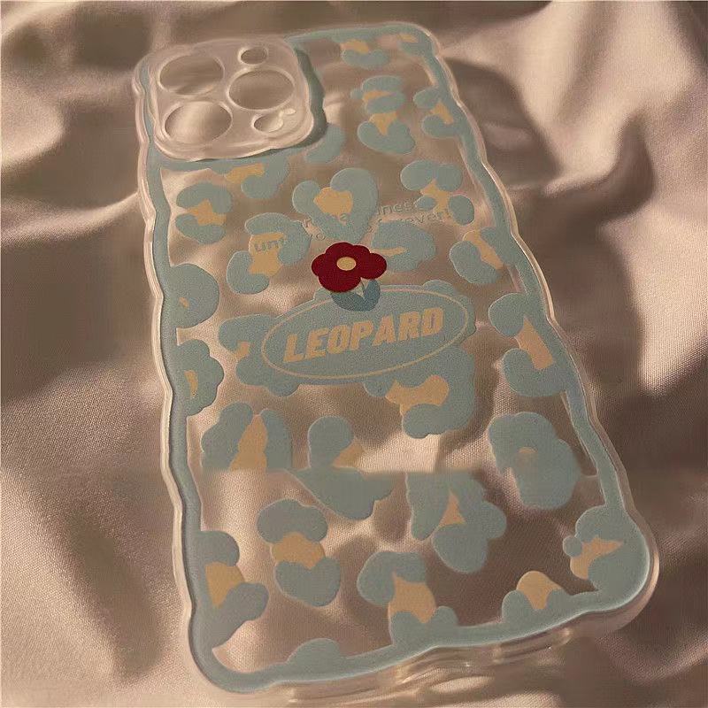 Soft Case TPU Transparan Motif Bunga Untuk Iphone 13 Pro Max / 12 / 11 / XS / XR / X / 8 / 7 / 6 Plus Mini SE 2020