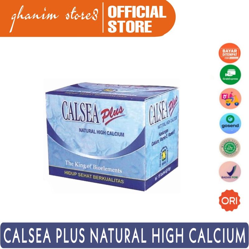 

Calsea Plus High Calsium Asli Nasa - Suplemen Kalsium Penguat Tulang - Peninggi Badan Alami