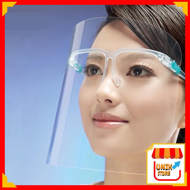 UNIK - 714 Faceshield Kacamata / Face Shield Fashion / Pelindung Wajah