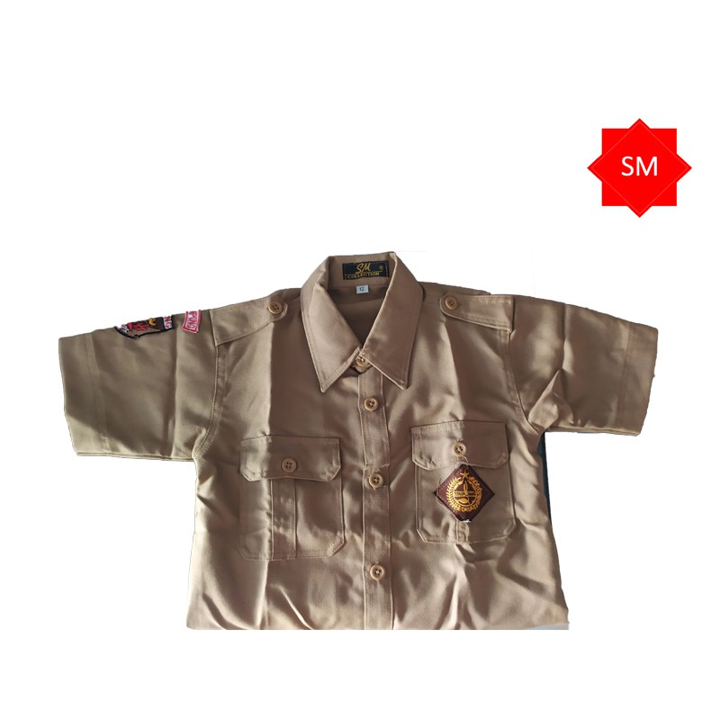 Baju Pramuka Barbara Tetrex Laki laki Lengan Pendek Baju Pramuka Barbara Tetrex Laki laki Lengan Pendek