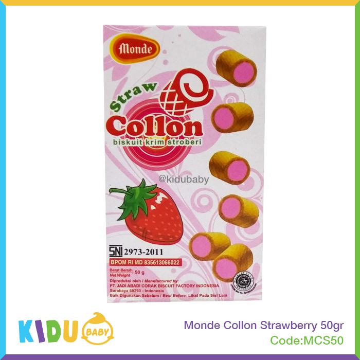 Biskuit Cemilan Monde Collon 50gr Kidu Baby