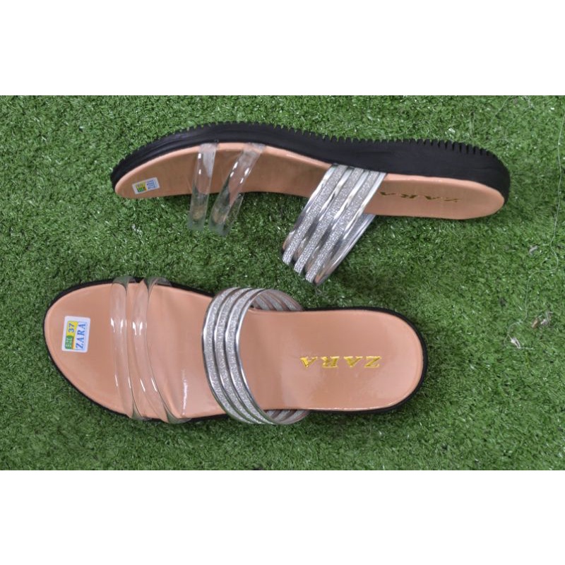 7.7 BIG SALE !! Sandal teplek wanita/sandal andine/sandal ban 2 motif ful party