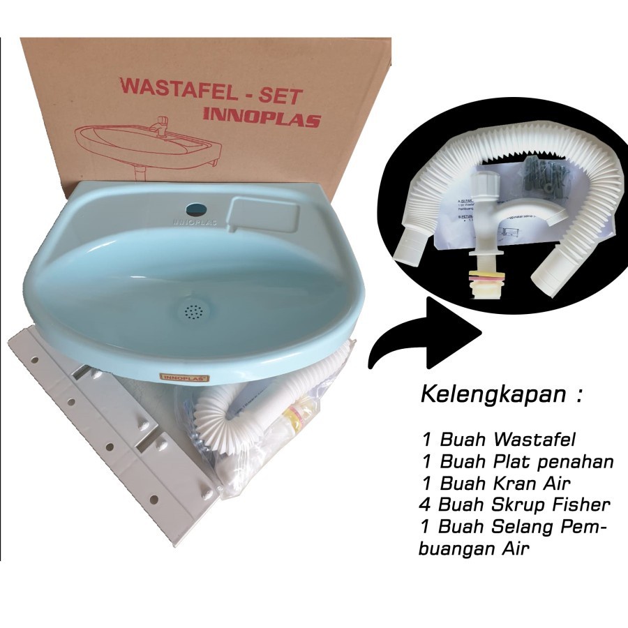 Wastafel Plastik 1 Set Lengkap Innoplas GiantPlast Wastafel Cuci Tangan