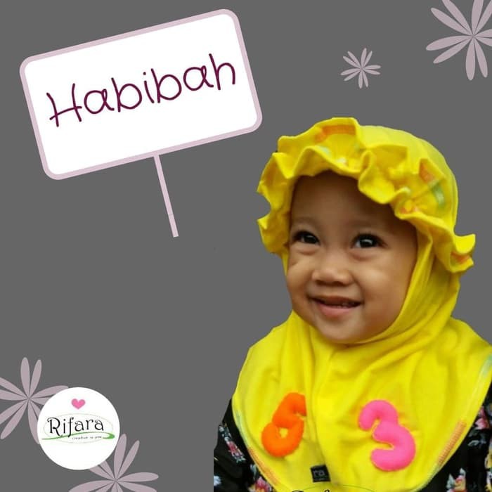 Jilbab Anak RIFARA HABIBAH ( Size XS, S dan M ) , Jilbab Baby