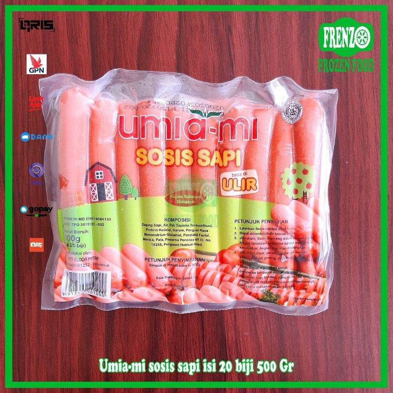 

Umia-mi sosis sapi 500Gr