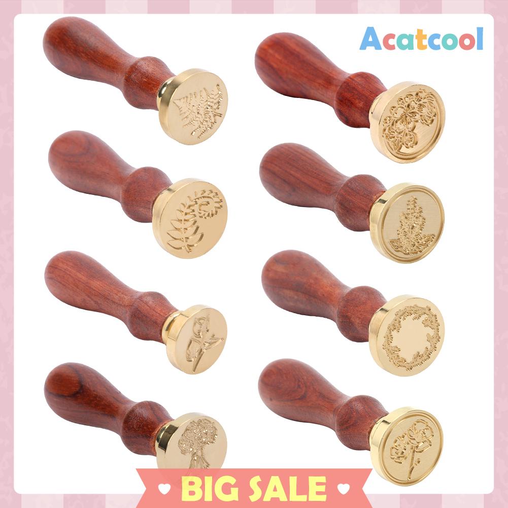 Stempel Segel Lilin Bahan Kayu Gaya Retro Antik Untuk Dekorasi Pernikahan