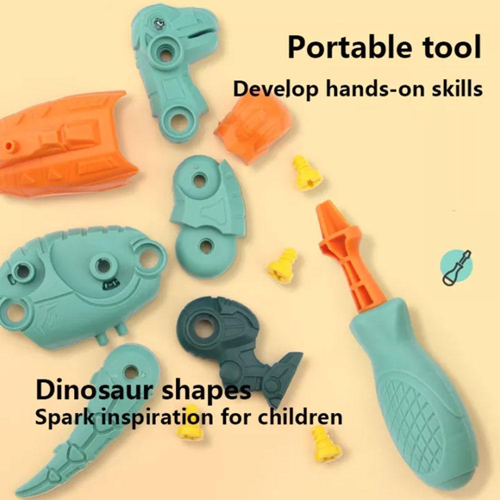 Assemble Dinosaur/Mainan Merakit Dinosaurus Baut/Mainans Drill Baut Obeng