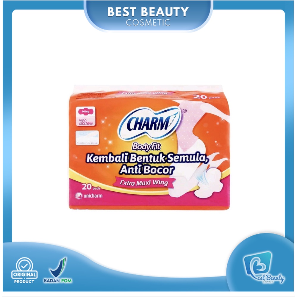 ★ BB ★ CHARM Body Fit Extra Maxi Wing &amp; Non Wing | CHARM Long &amp; Wide Absorbent Fit Non Perfumed