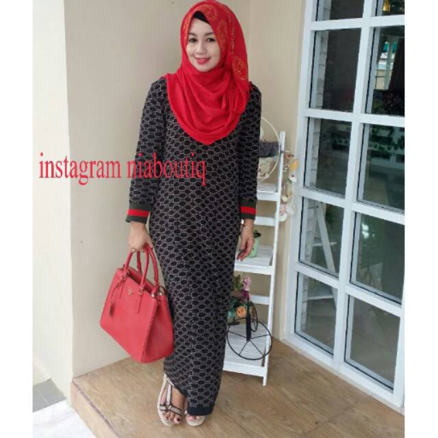  Baju  Muslim Gucci  Voal Motif