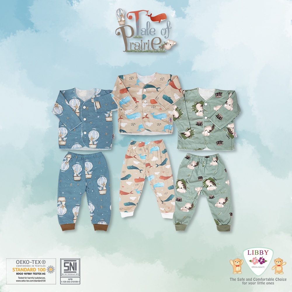 Libby Paket 3 Setelan New Born pendek/panjang/kutung