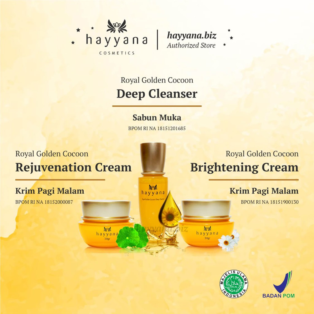 Hayyana Skincare Paket Glowing 30 hari - Perawatan Wajah - Kulit Glowing