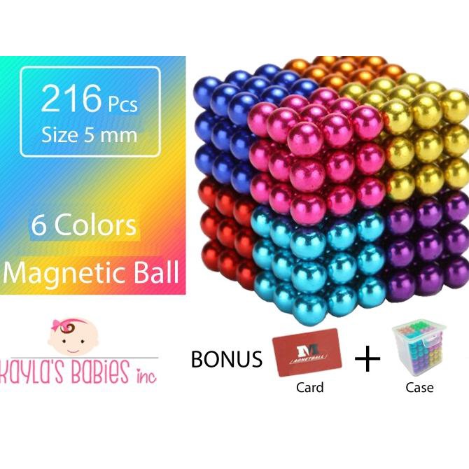 Magnet Ball 5Mm 216 Pcs Magnetic Bola Magnet Cube