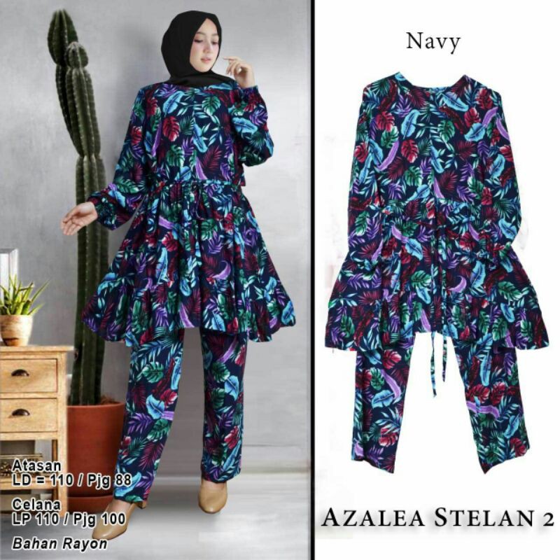 funie3 Stelan Azalea Bahan Katun Rayon