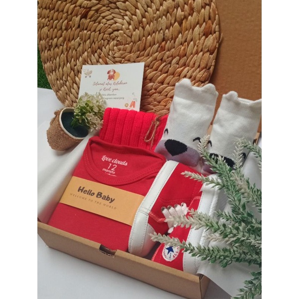 Baby Hampers 2/ Kado Lahiran/ Kado Bayi-H2-Merah
