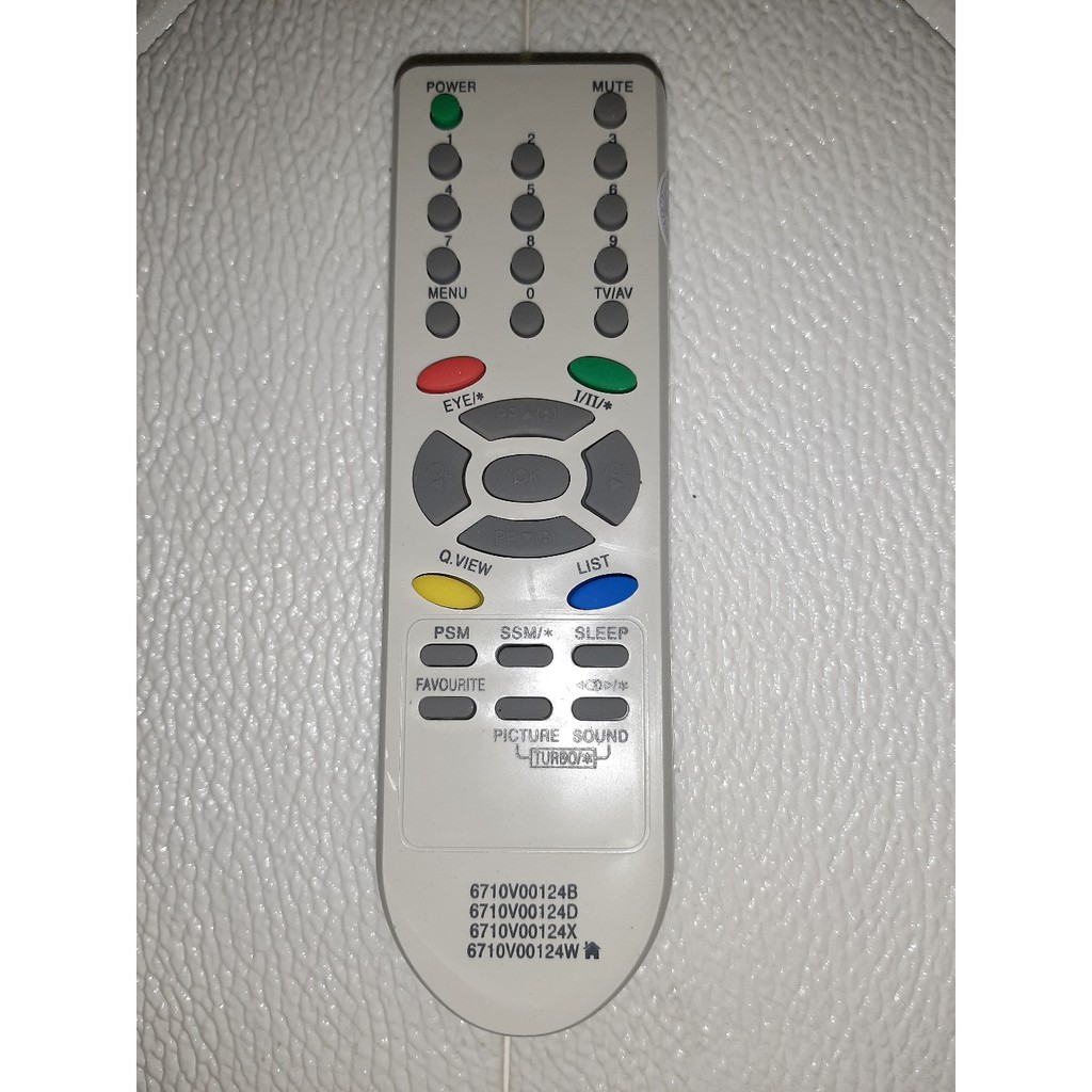 Remot Remote TV LG Tabung slim Flat Type 124BDX TANPA SETTING