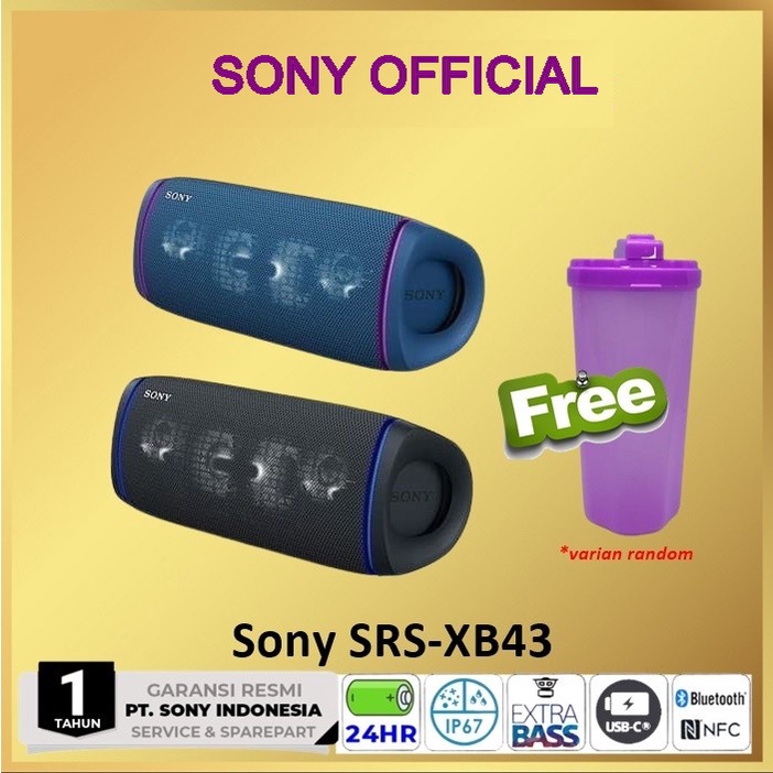 Sony SRS-XB43 Extra Bass Portable Bluetooth Speaker SRS XB 43 SRSXB43