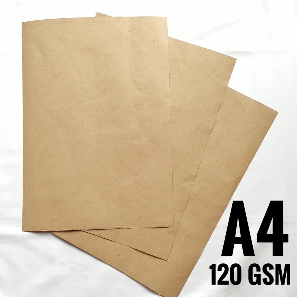 

[100 lembar] 120 gsm Ketas Kraft Samson A4 21 X 29,7