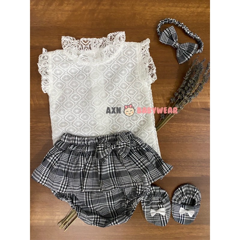 AXN Celine setelan set bayi dress bayi stelan anak baju bayi celana pendek bayi