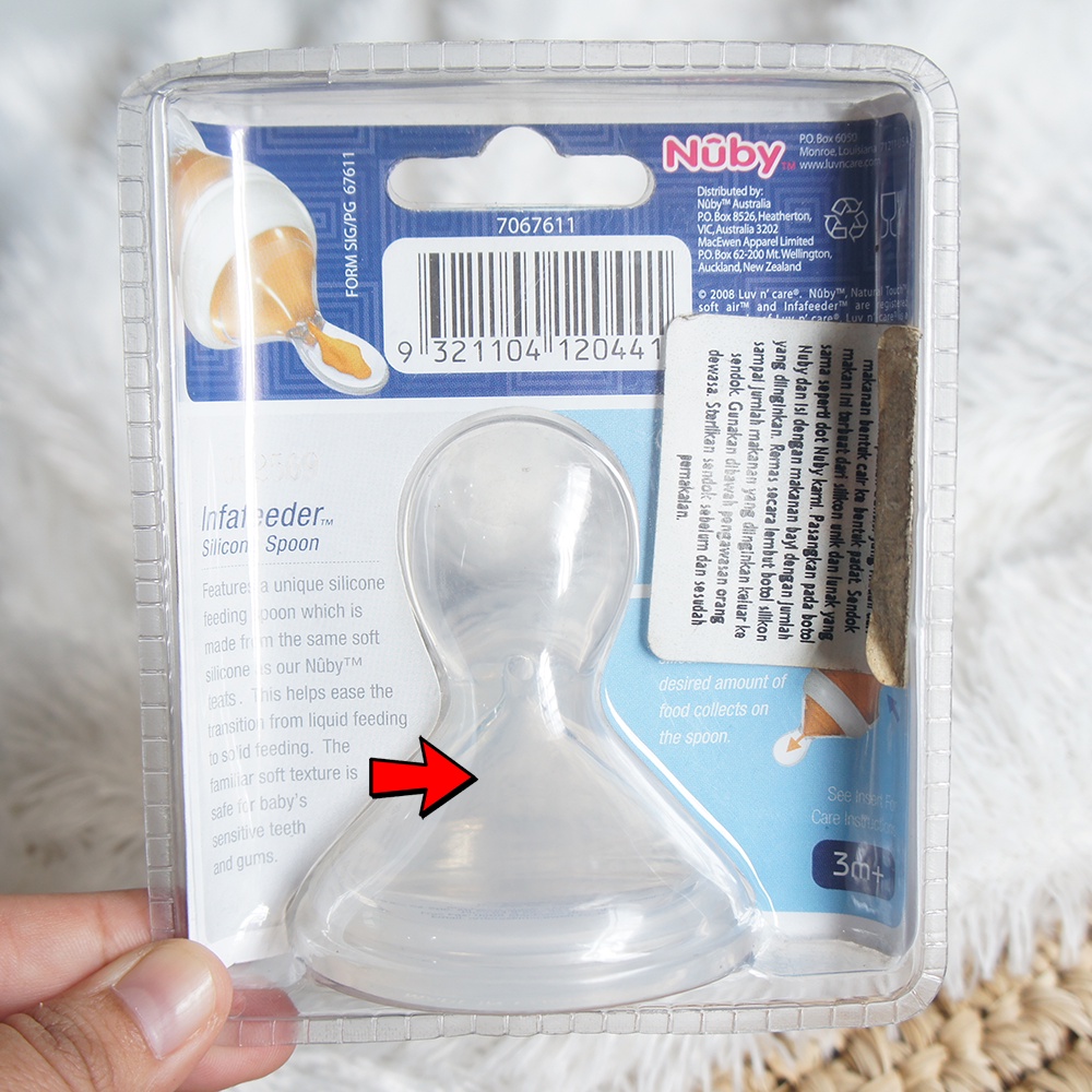 [Defect Sale] NUBY 10220018 Infafeeder Silicone Spoon