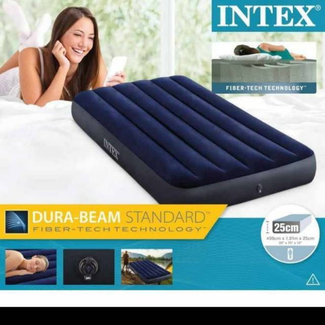 Intex 64757 Dura Beam Blue  ( Kasur Angin )