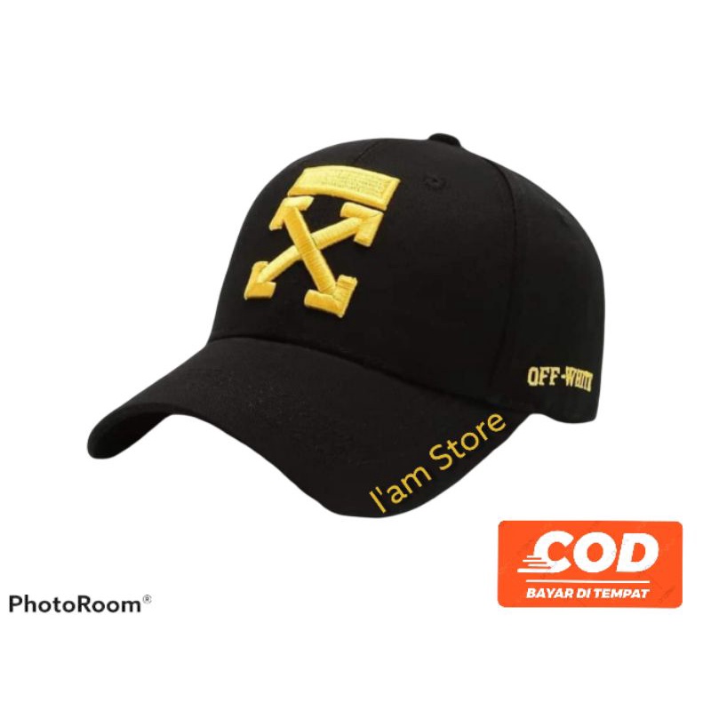 Topi Distro OFF-WHITE/Topi Baseball/Topi gaul/Topi Termurah
