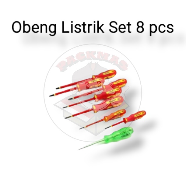 TEKIRO Obeng Listrik Set 8 pcs Elektrik / Insulation Screwdriver