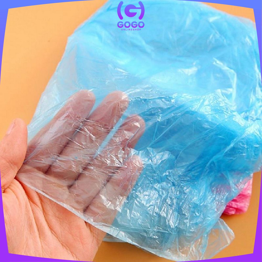 GOGO-C174 Jas Hujan Plastik Murah Sekali Pakai Disposable Raincoat Mantel Hujan Kantong Kresek