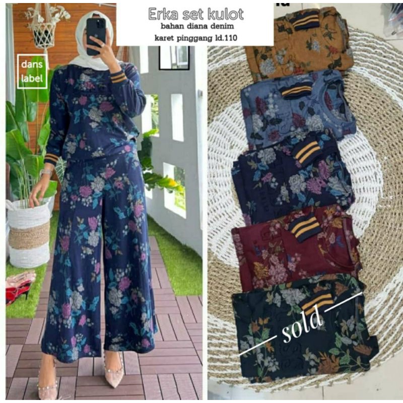 Erka set kulot ori dans label