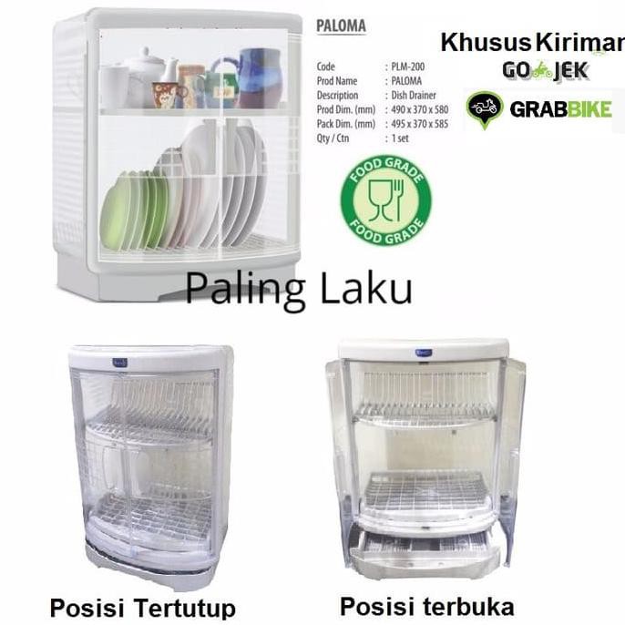 RAK PIRING PLASTIK TERTUTUP ROVEGA PALOMA (BISA GOJEK) OBRAL