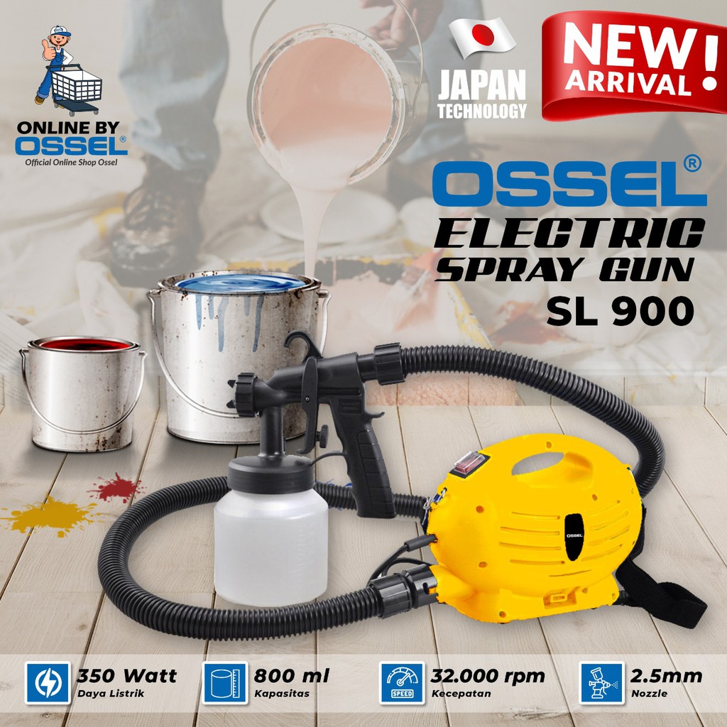 Semprot Cat SL900 Electric Spray Gun Listrik Sped Duco Listrik OSSEL